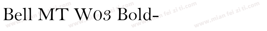 Bell MT W03 Bold字体转换